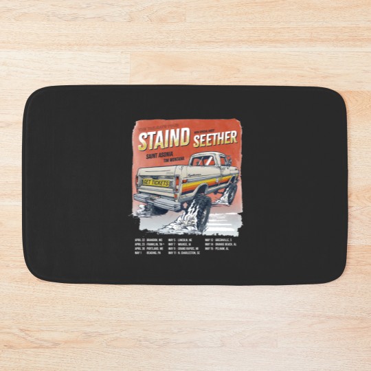Discover Staind 2024 Tailgate Tour Bath Mats  Staind Band Fan Bath Mats  Tailgate 2024 Concert Sh