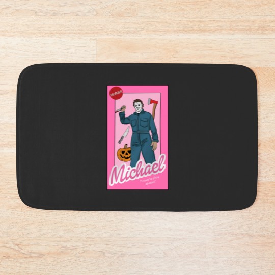Discover Michael Myers  Bath Mats Horror Valentine's Day Gifts