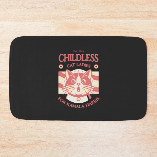 Discover Kamala Harris Bath Mats Childless Cat Ladies for Kamala