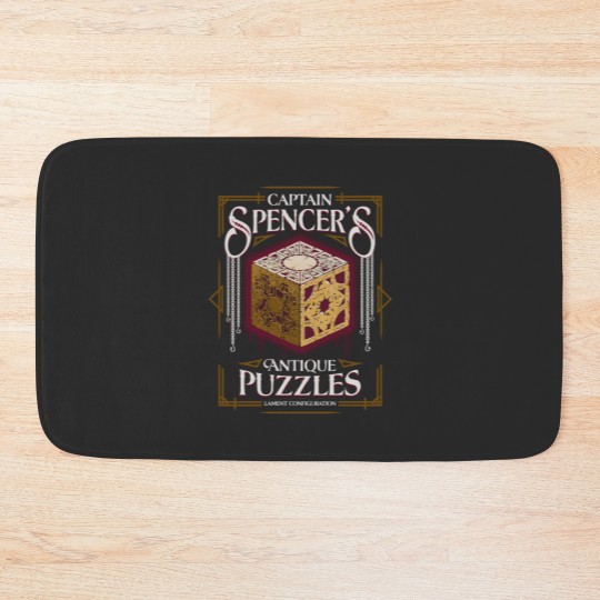 Discover Captain Spencer's Antique Puzzles - Vintage Horror - Hellraiser Bath Mats