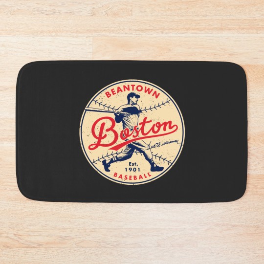 Discover Ted Williams Red Sox 1 6+4+3=2 Boston Bath Mats