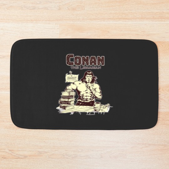 Discover Conan the Librarian Bath Mats