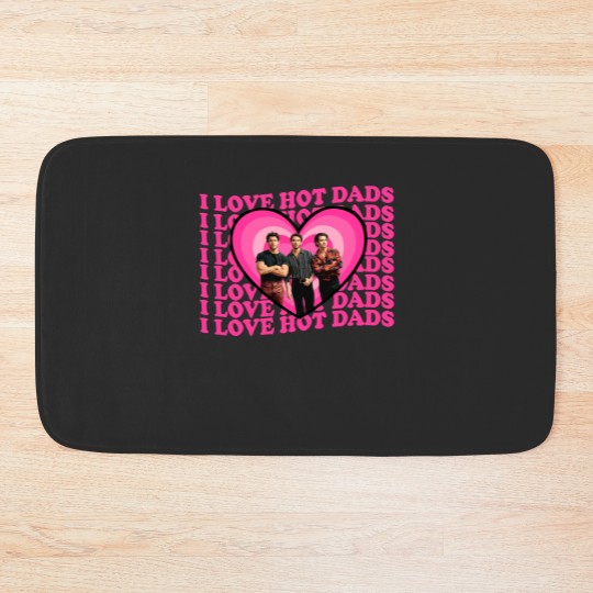 Discover I Love Hot Dads Jonas Brothers  Bath Mats, Jonas Brothers Bath Mats