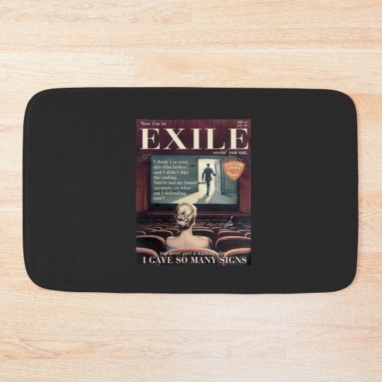 Discover Exile lyric organic cotton Bath Mats | TS vintage magazine