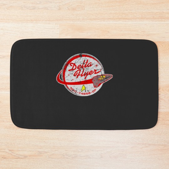 Discover Delta Flyer Patch Distressed Bath Mats