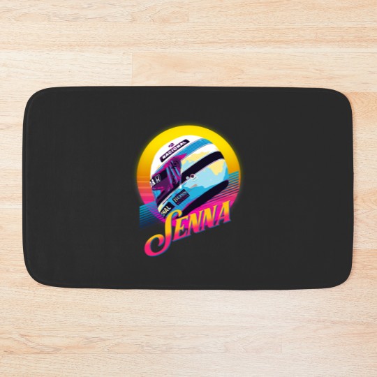 Discover Ayrton Senna Tfunny Bath Mats