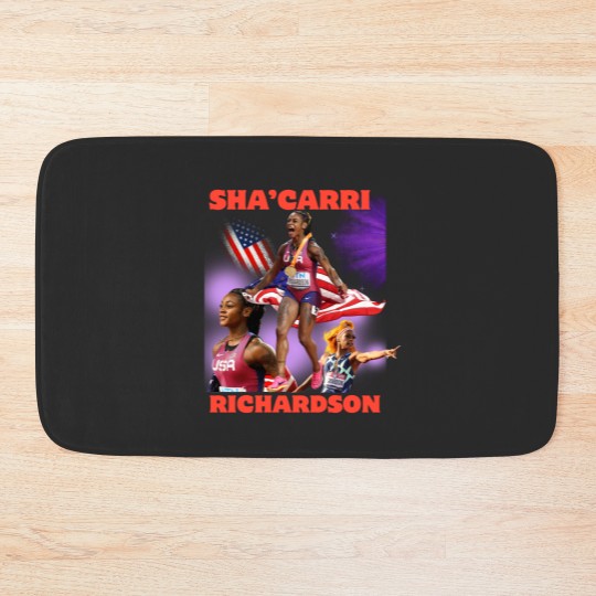 Discover Sha'carri Richardson Bath Mats, Sha'carri Richardson Bath Mats