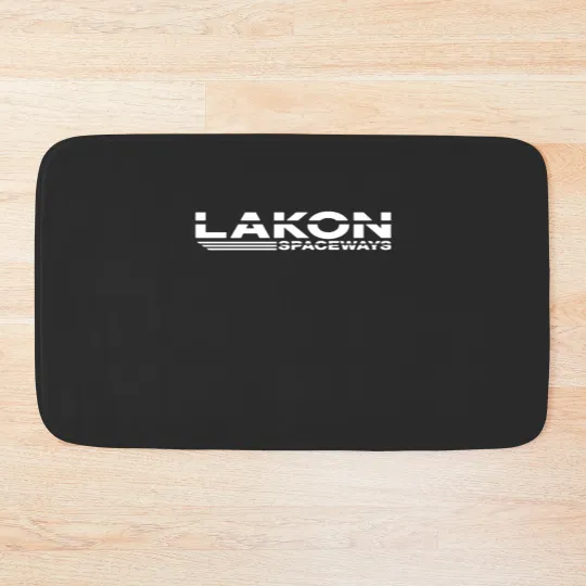 Discover Lakon Spaceways logo (white) Bath Mats