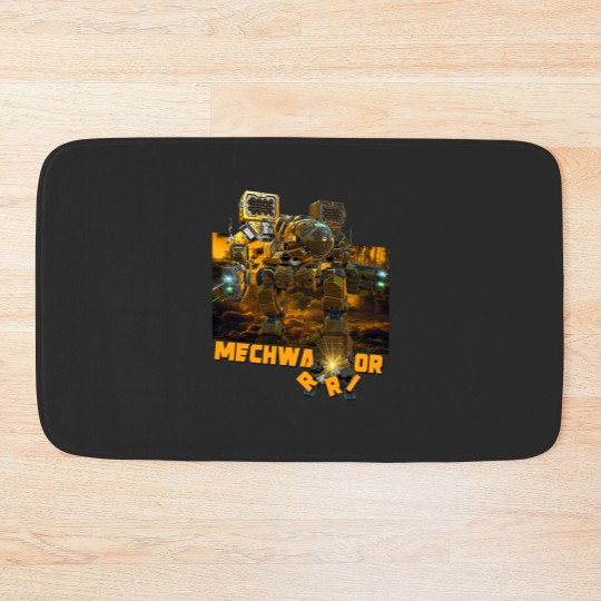 Discover Mechwarrior Battletech. MWO. All Systems Nominal. Popout 3D Design V1 Bath Mats