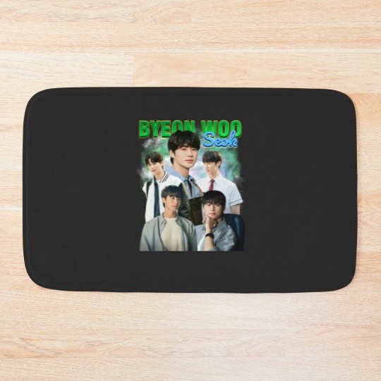 Discover limited-seok-byeon-woo-kdrama-korean Bath Mats