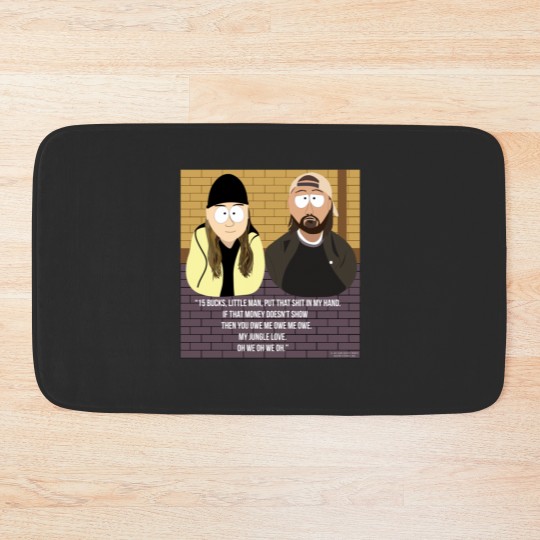 Discover Jay and Silent Bob SouthPark Cartoon Mash-Up Bath Mats