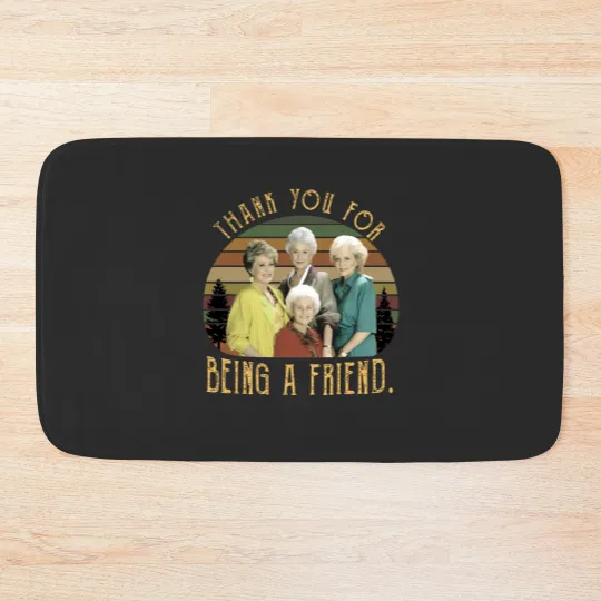 Discover The Stay Golden Thank You For Being A Friend 80s Vintage Sunset Bath Mats