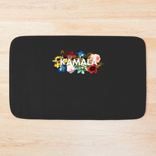 Discover Kamala Harris Vintage Floral Feminine First Female President Bath Mats