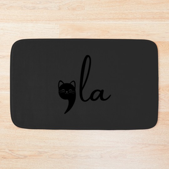 Discover Comma La Cat Lady Kamala Harris Bath Mats