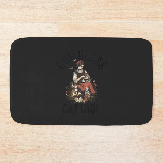 Discover Childless Cat Lady, Kamala Bath Mats, Harris President 2024, Women Power Bath Mats