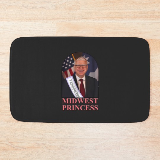 Discover Midwest Princes Tampon Tim Walz Bath Mats, Chappel Roan Bath Mats