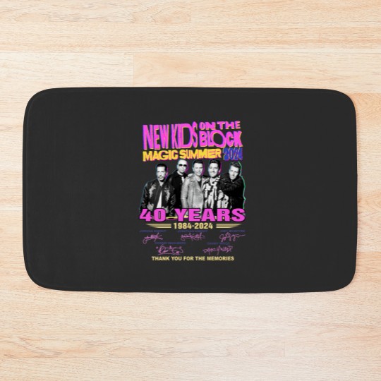 Discover NKids On The Block Tour 2024 Bath Mats