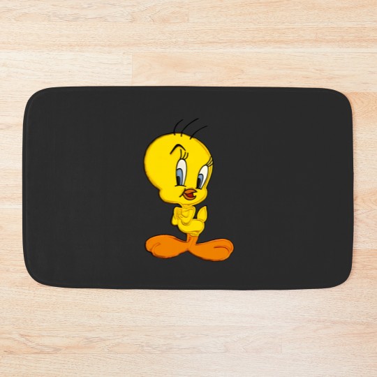Discover Vintage 90s Warner Bros Tweety Bird Bath Mats XL White Crewneck