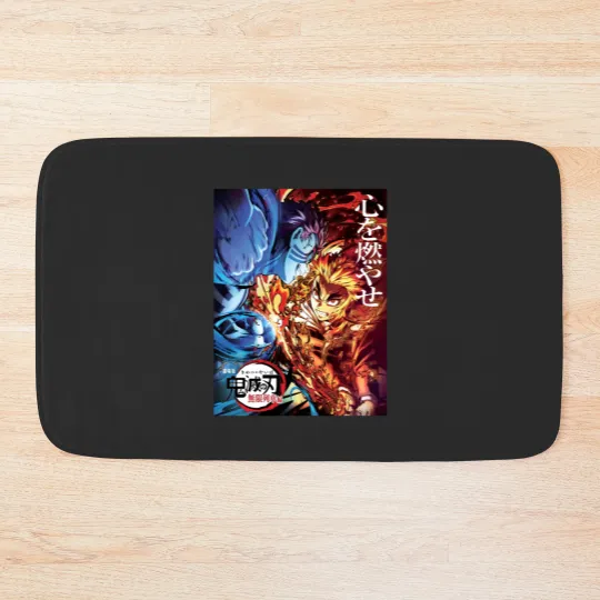 Discover Kyojuro Kyo Rengokoo vs Akaza Bath Mats