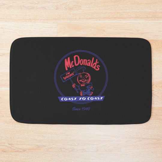 Discover McDonald vintage speedee coast to coast Bath Mats