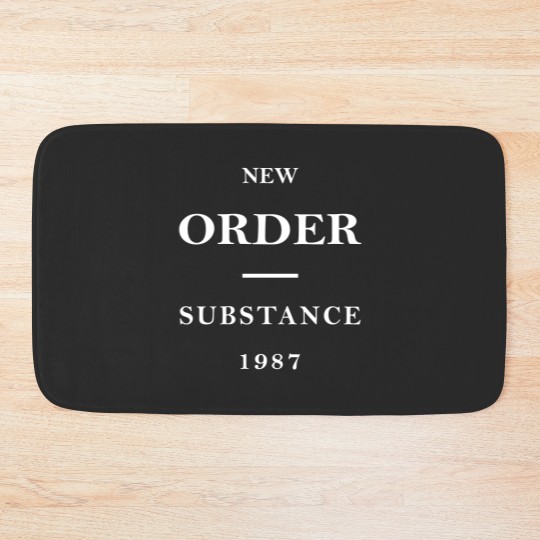 Discover New Order Band Substance Bath Mats
