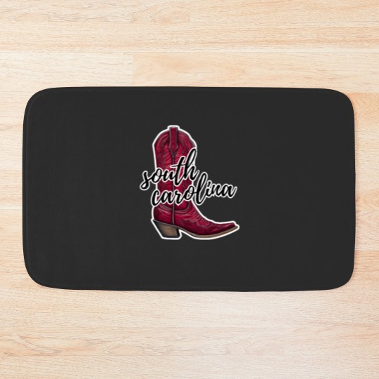 Discover University of South Carolina cowboy boot 1 Bath Mats