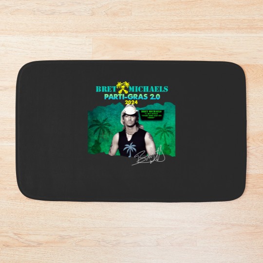 Discover New Popular ​Bret Michaels Tour 2024 Gift For Fan Bath Mats