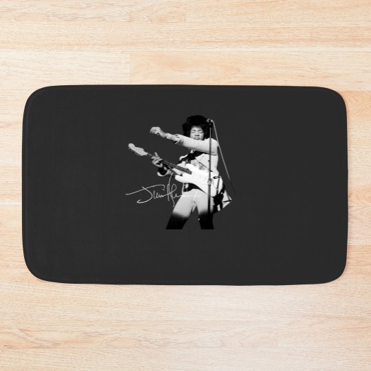Discover Jimi Hendrix Music Bath Mats