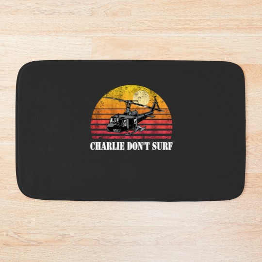 Discover Charlie Don't Surf Funny Bath Mats
