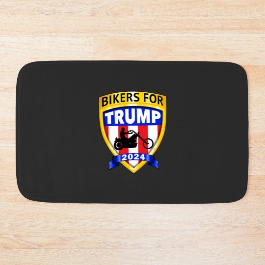 Discover Bikers for Trump 2024 American Bath Mats