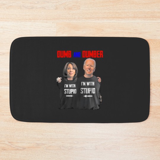 Discover Biden Harris Dumb and Dumber Trump 2024 Bath Mats, Take America Back Trump, President Trump Bath Mats