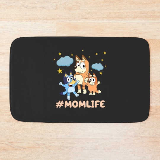Discover Mom Life Bath Mats featuring BlueyDad & Family