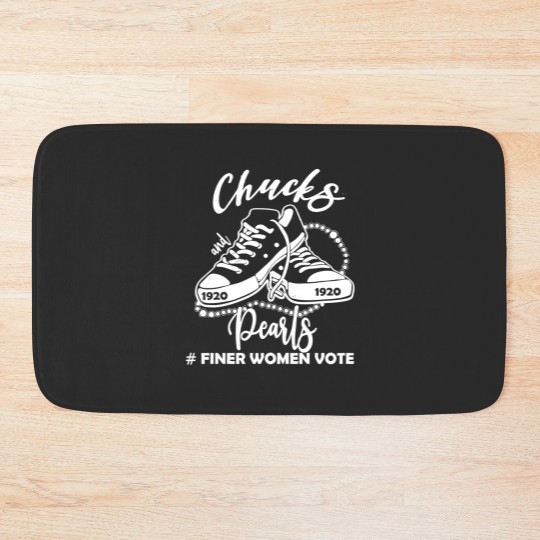 Discover Zeta Chucks and Pearls Bath Mat