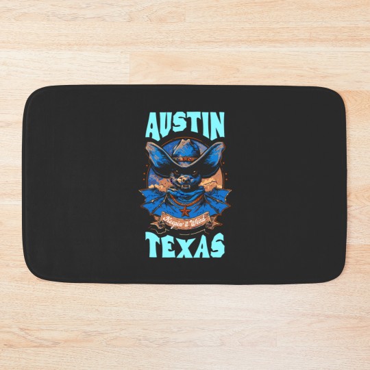 Discover Texas Pride Keep It Weird Austin Austin Bats Bath Mats