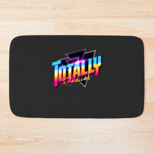 Discover Totally Radical 80s Synthwave Outrun Bath Mats