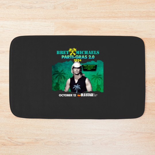 Discover New Popular!!! Bret Michaels Tour 2024 Gift For Fan Bath Mats