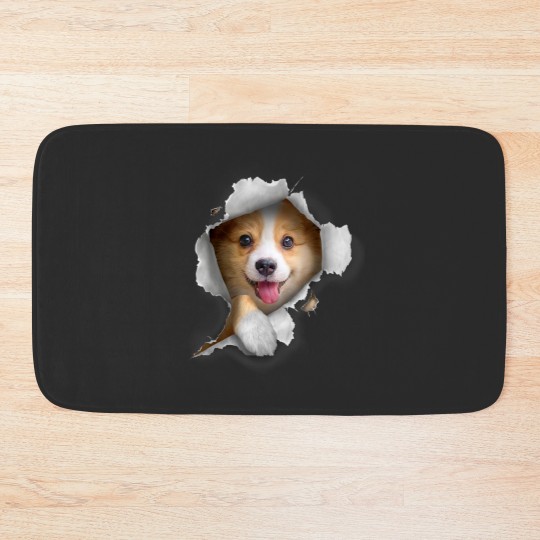 Discover Cute Corgi Funny Owner Bath Mats