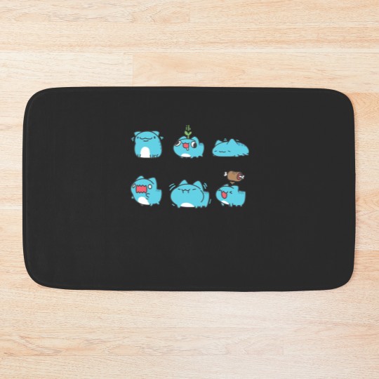 Discover Love Capoo cat, Bugcat capoo Bath Mats