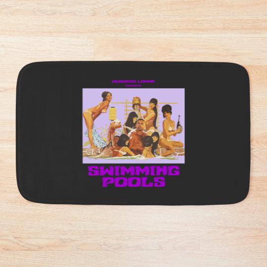 Discover Kendrick Lamar Inspired Swimming Pools Graphic Bath Mats