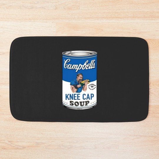 Discover Dan Campbell's Kneecap Soup Graphic Bath Mats, Dan Campbell Bath Mats