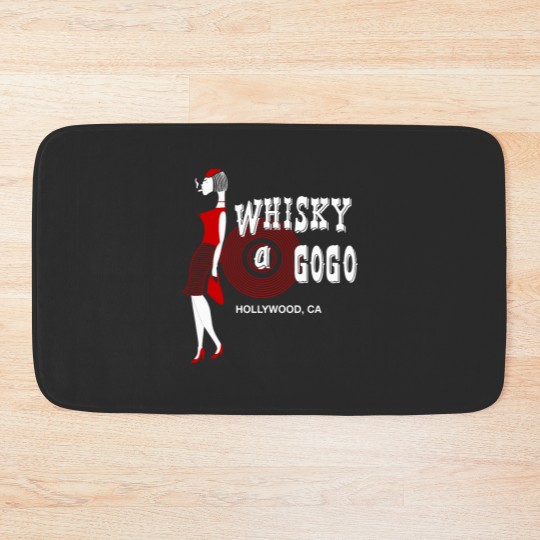 Discover Rare Whiskey A Go Go 80s Hollywood Calif ornia Rock and Roll Bath Mats