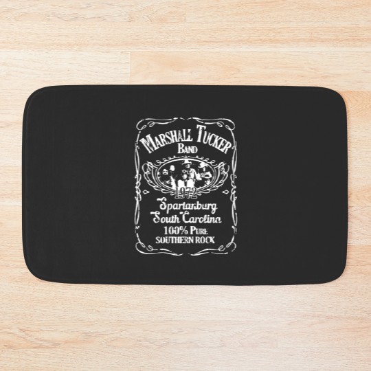 Discover The Marshall Tucker rock music graphic Bath Mats