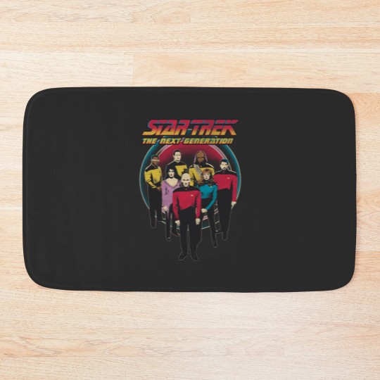 Discover Stars Trek The Next Generation Vintage Distressed Bridge Crew Bath Mats