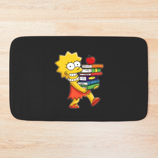 Discover The Simpsons Lisa Simpson Saxophone Bath Mats