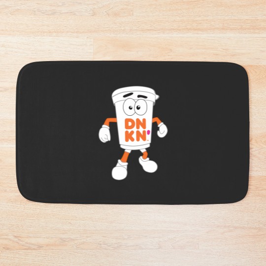 Discover Cuppy Coffee Dunkin Mascot Bath Mats