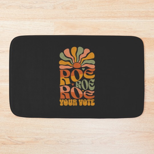 Discover Roe Your Vote Feminist Bath Mats - Kamala Harris Bathroom Decor