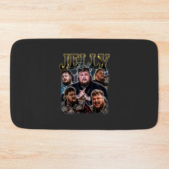 Discover Jelly Roll The Beautifully Broken Tour 2024 Bath Mats 90S Vintage Concert