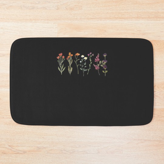 Discover SUBTLE LESBIAN PRIDE Bath Mats, Lesbian Wildflowers