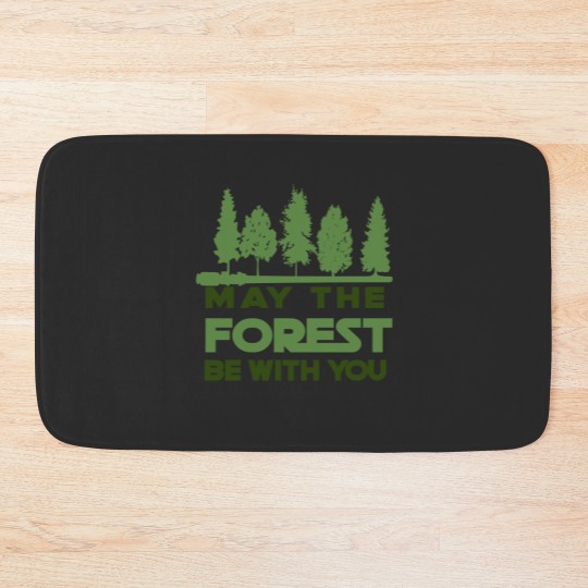 Discover May the Forest be With you Bath Mats