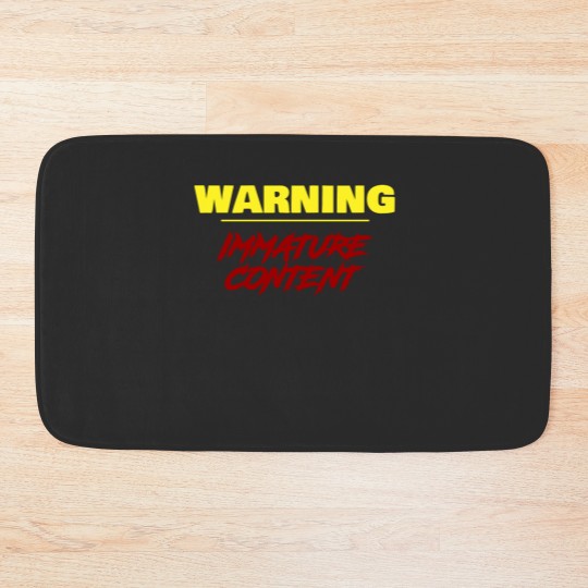 Discover Warning Bath Mats